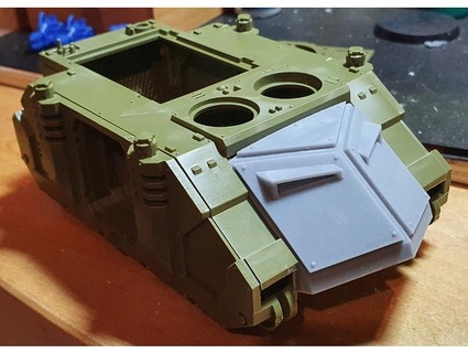 rhino frontplate captain magpike nose auroch 3d print model - Mito3D
