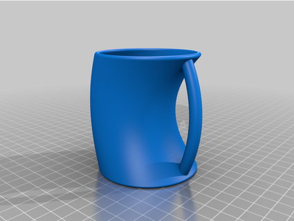 curved cup grzesiug 3d print model - Mito3D