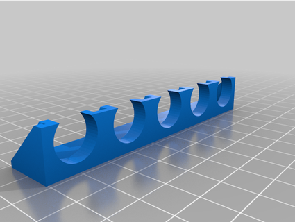 montagem parede tubo suporte vivo 3d print model - Mito3D