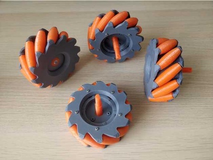 robomaster s1 - diy alternative rollers erkutoyus 3d print model - Mito3D