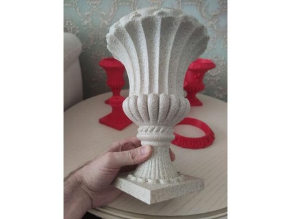 baroque flower pot lexusjc 3d print model - Mito3D
