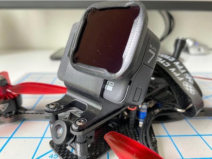 fpvcycle kababfpv glide gopro hero 5 6 7 mount mangorille 3d print model - Mito3D