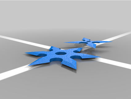 ninja star 1 4 edges 6 theawesomeregger 3d print model - Mito3D