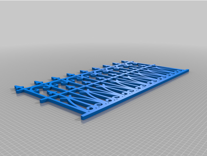 wrought iron fence realsteve 3d print model - Mito3D