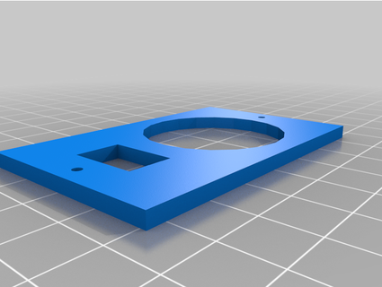 usb outlet plate ckobman 3d print model - Mito3D