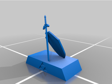 link's sword shield model degdaskarn 3d print model - Mito3D
