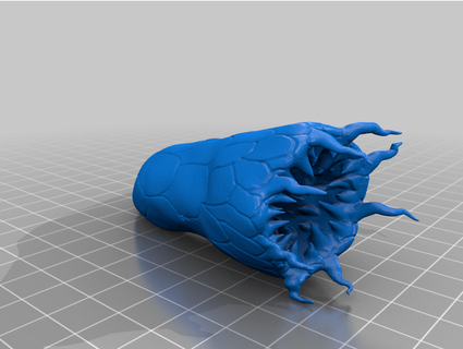 lava gusano alienígena 3d print model - Mito3D