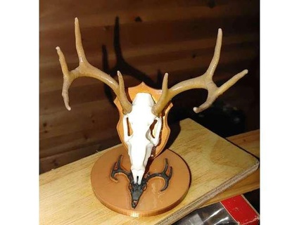 deer skull pen holder 0patience 3d print model - Mito3D