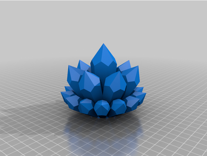 bouquet cristaux mikethespike02 3d print model - Mito3D