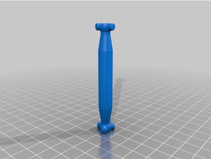 new solid single piece drive shafts dclift30 3d print model - Mito3D