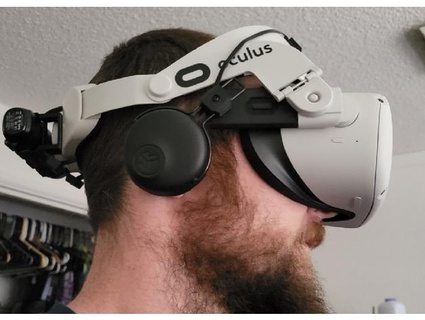 oculus quête 2 Halo sangle casque musique mod Ajustable Noël 3d print model - Mito3D