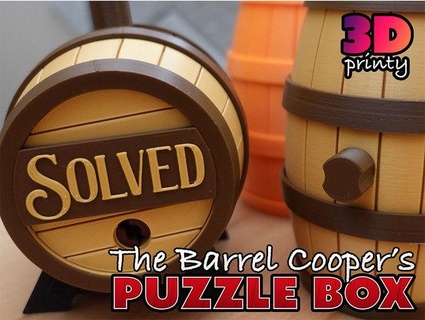 barile Cooper's puzzle scatola difficile 3d printy 3d print model - Mito3D