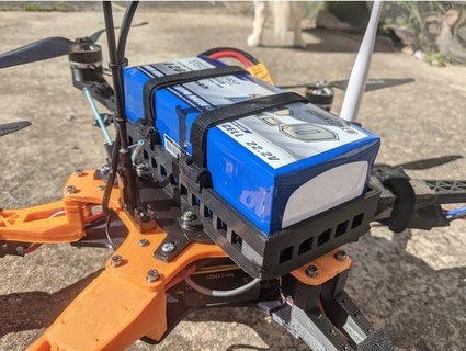 cusomisable lipo battery box enclosure mount drone etc brodo78 3d print model - Mito3D