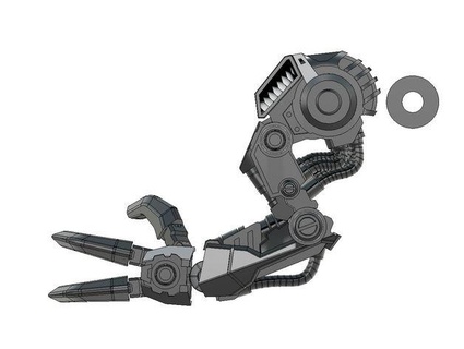 Zoids selvaggio nessuno xeno rex braccio sostituzione torrigansavage 3d print model - Mito3D