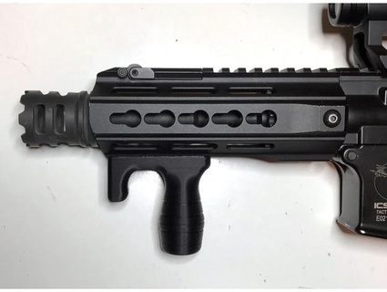vertical foregrip mp5k style keymod captainstraitjacket 3d print model - Mito3D