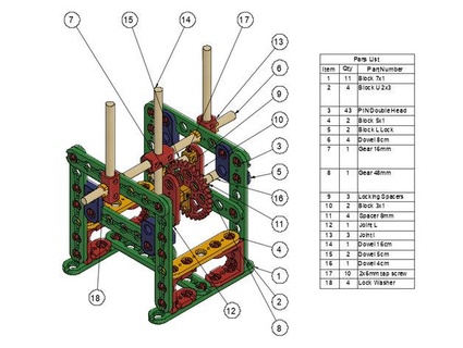 modulare giocattoli automi codici blocchi 3d print model - Mito3D