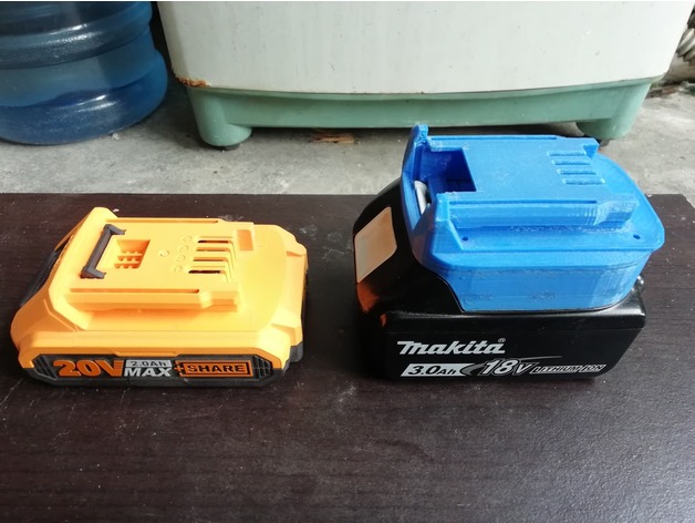 makita 18v ingco attrezzo adattatore gabbicon 3D print model - Mito3D