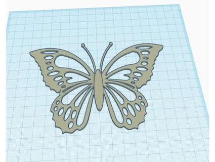 butterfly remix solid heat bending rkxone 3d print model - Mito3D