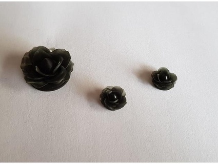 flower earrings brooch dkrypt 3d print model - Mito3D
