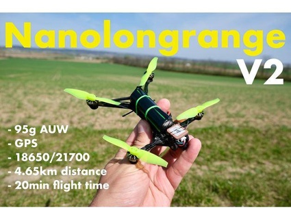 nanolongrange v2 gps fpv drone single 18650 unboxingexperience7 3d print model - Mito3D