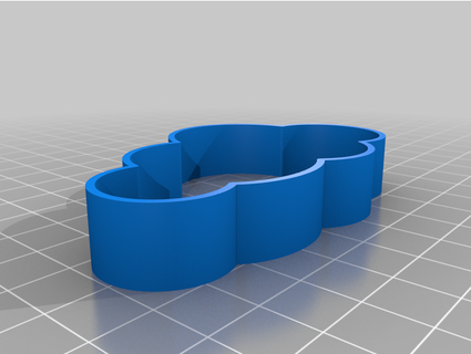 cloud cookie cutters - 4 different sizes xbenny 3d print model - Mito3D