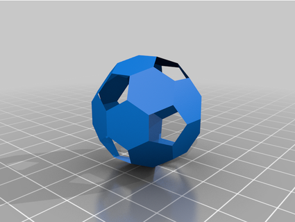 football - truncated icosahedron sallyje 3d print model - Mito3D