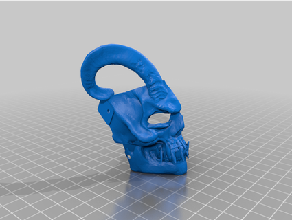 cadavere maschera rinossoross 3d print model - Mito3D