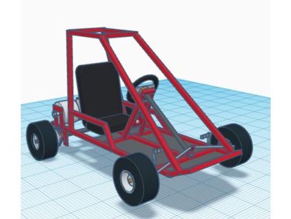 single seat go kart suspension daniel gest11 3d print model - Mito3D