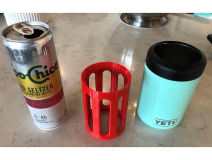 seltzer coozie adapter thecapableengineer 3d print model - Mito3D