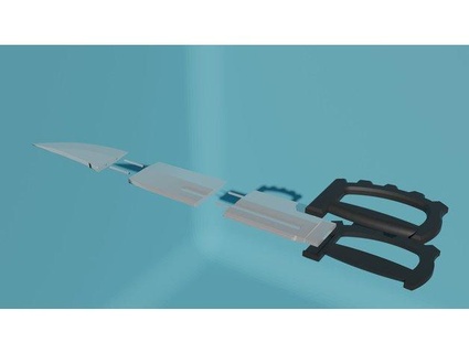 bowie couteau appel devoir morts vivants Gowla 3d print model - Mito3D