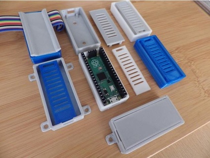 raspberry pi pico case - snapfit screwless dotnetworker 3d print model - Mito3D