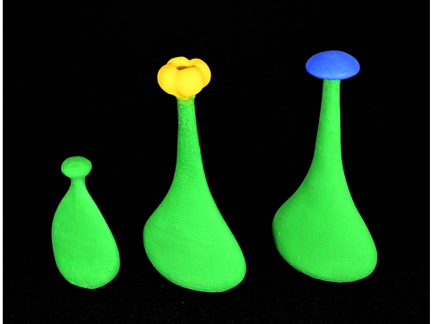 alien grass petal3d 3D print model - Mito3D