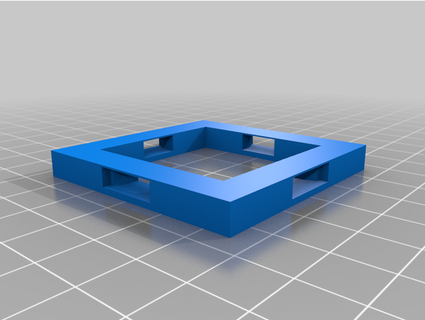 magnético base telha 2x2 Mitchell cheng 3d print model - Mito3D