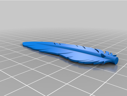 feather necklace matthieuscerri 3d print model - Mito3D
