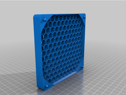 honeycomb flow straightener mesh 120mm fan andr3wyong 3d print model - Mito3D