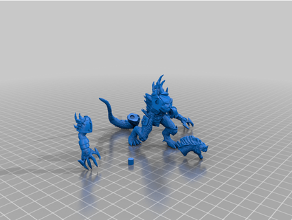 Kaiju alfa bölünmüş gergin 3d print model - Mito3D