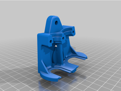 switching nozzle two point attach 3d print model - Mito3D