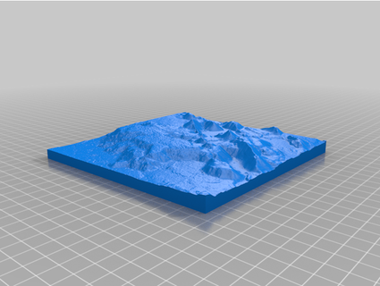fagradalsfjall vulcão Islândia alívio mapa Bordo taekjavordur 3d print model - Mito3D