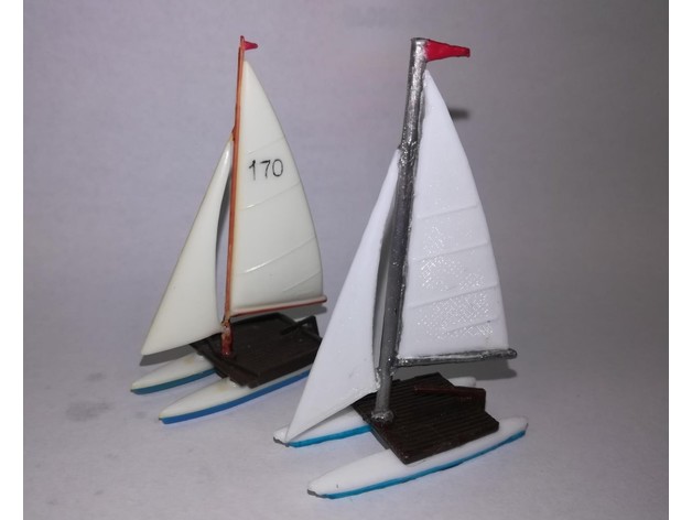n scale catamarã Jeff j3ffr3y 3D print model - Mito3D