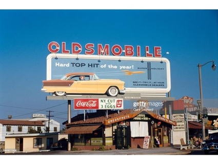 diorama billboard oldsmobile 1954 1 43 louisdioramas 3d print model - Mito3D