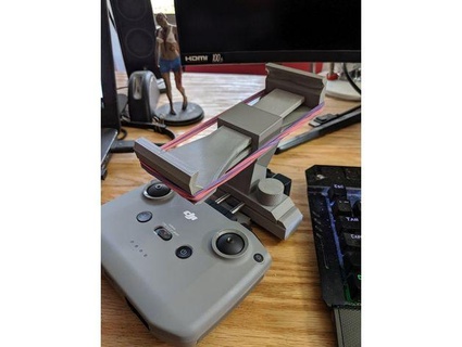 dji mini 2 tablette téléphone titulaire soutien construction curieuse 3d print model - Mito3D