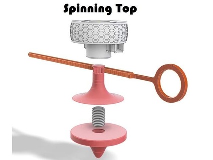 spinning top kaszap 3d print model - Mito3D