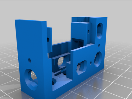 modular servo soporte montar códigos bloque 3d print model - Mito3D