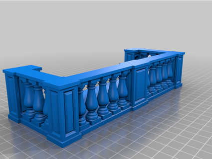 baroque balcon mieux callitart 3d print model - Mito3D
