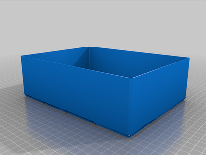 1x3 armazenamento caixa ikea hackear Helmer jprose 3d print model - Mito3D