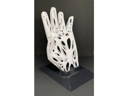 Voronoi mão phone suporte hayder92 3d print model - Mito3D