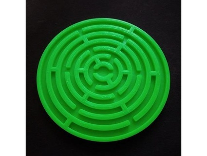 Coaster Labyrinthe dénigrer 3d print model - Mito3D