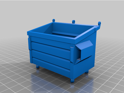 dumpster without glue pinillos 3d print model - Mito3D