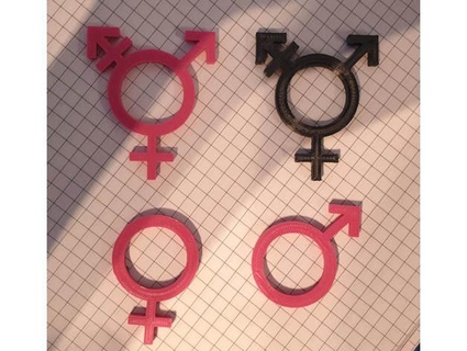 gender symbols christinloehner 3d print model - Mito3D