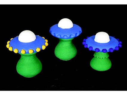 Außerirdischer Blume UFO petal3d 3d print model - Mito3D
